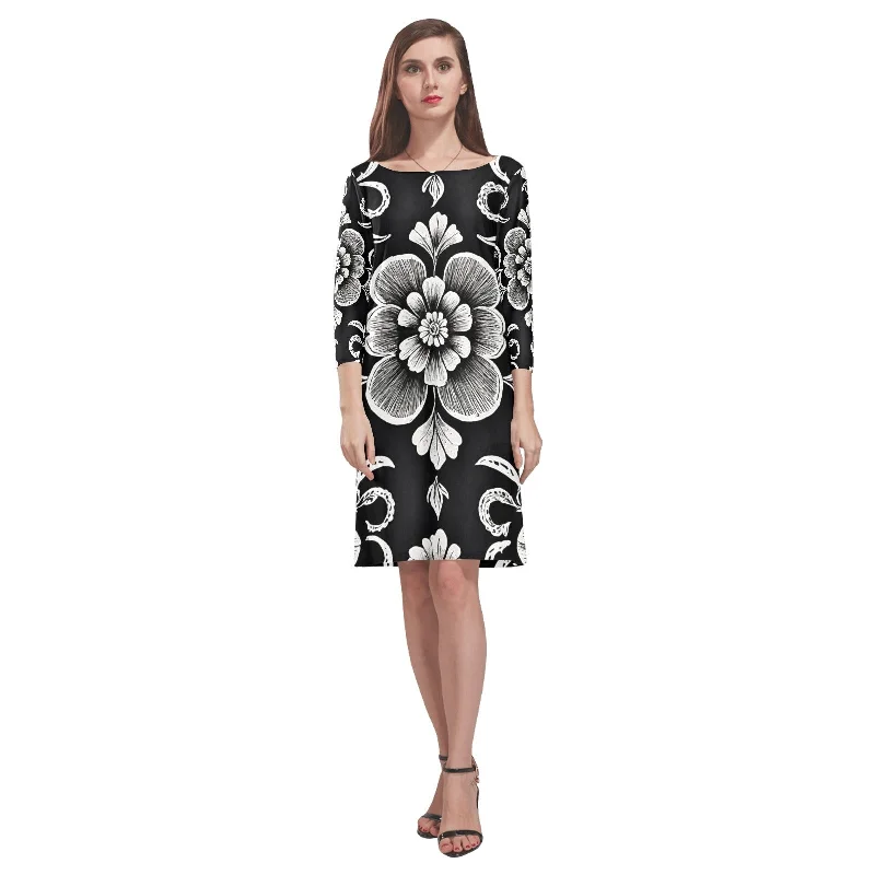 Act Fast Women's Loose Round Neck Dress (Model D22)