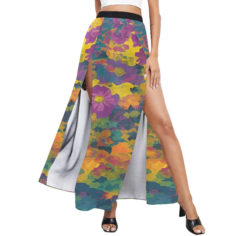 Bonus Savings Women's High Slit Long Beach Dress (S40)
