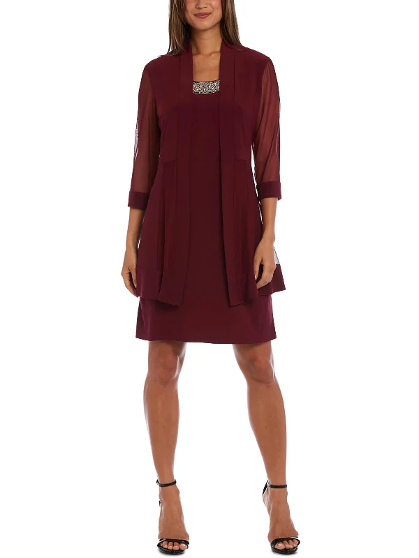Special Savings Womens Embellished 2PC Two Piece Dress