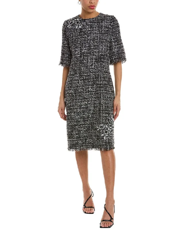 Early Bird Discount Teri Jon by Rickie Freeman Tweed Sheath Dress