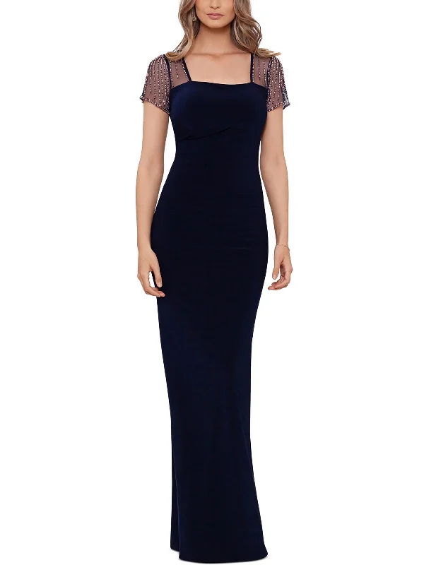 Extra Savings Womens Embellished Polyester Evening Dress