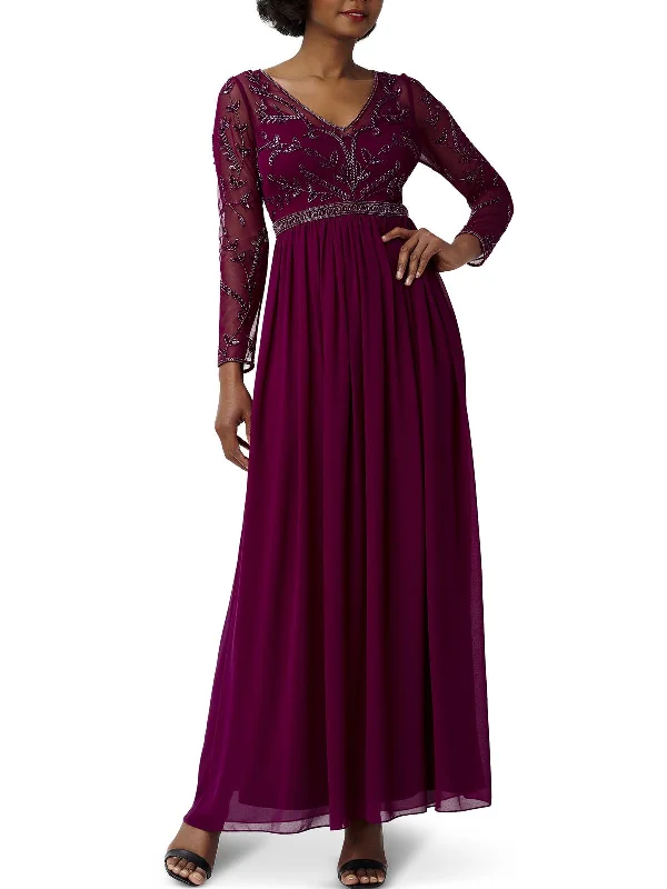 Unmissable Offer Womens Beaded Maxi Evening Dress