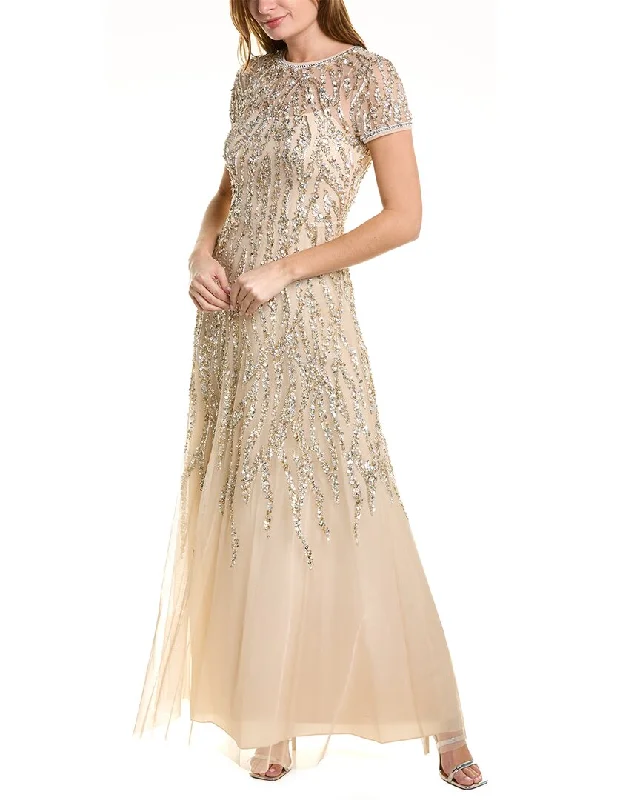 Discount Deals Aidan Mattox Beaded Ball Gown