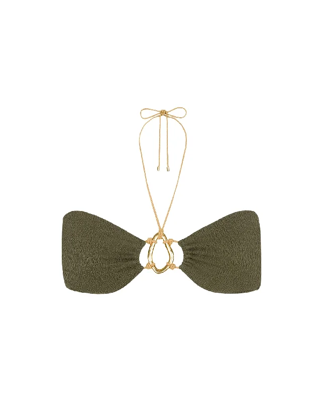 Fantastic Offers Firenze Adalia Bandeau Top - Evergreen
