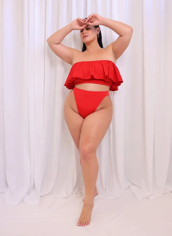 Don’t Miss Out Sea Breeze High Cut Swim Bottom