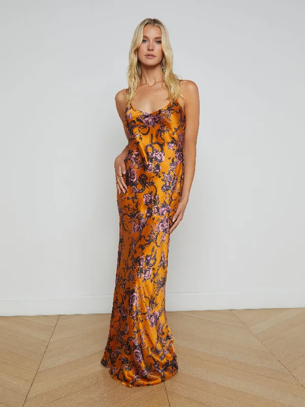 Overstock Sale Serita Silk Slip Dress