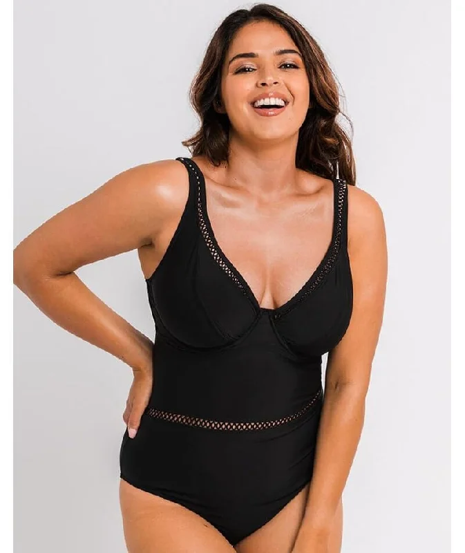 TIME-Limited Offer Curvy Kate First Class Plunge Swimsuit - Black