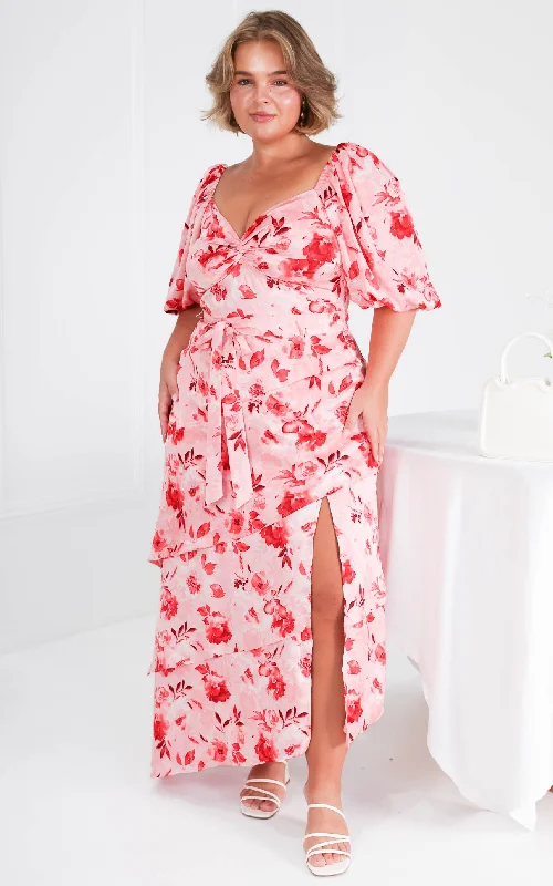 Mega Sale Janice Maxi Dress - Pink Floral