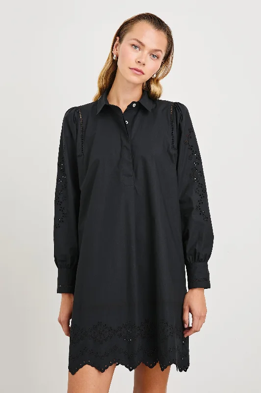 Weekend Deal FERNANDA DRESS - BLACK EYELET