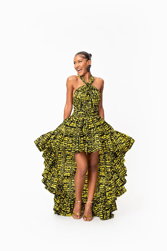Price Rollback CHIMA African Print Hi-low Infinity Dress