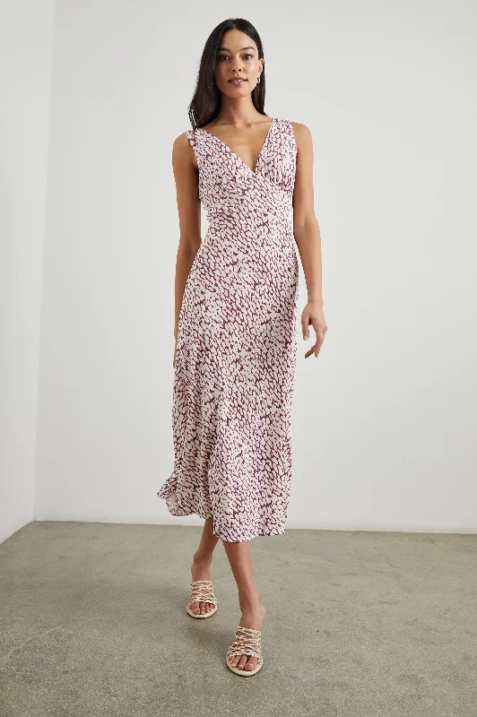Hurry In AUDRINA DRESS - PINK STATIC LEOPARD
