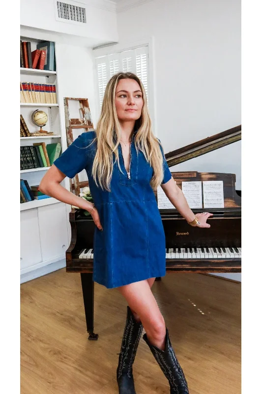 Savings Alert Downtown Denim Mini Dress