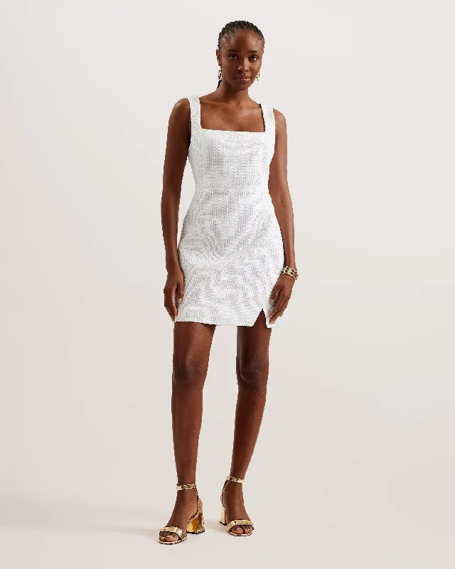 Act Now Shiroir Mini Tailored Dress White