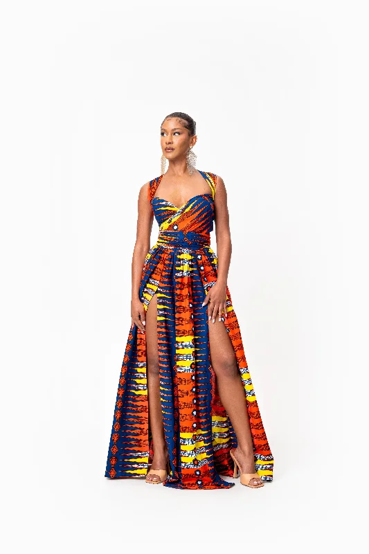 Buy Now RONKE African print Maxi Infinity dress