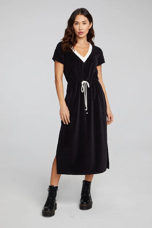 Exclusive Access Woods Shadow Black Dress
