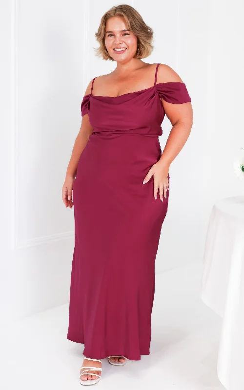 Can't Miss Evangelista Maxi Dress - Plum