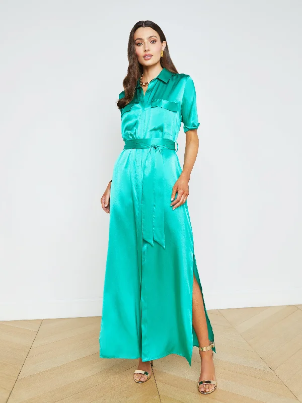 Exclusive Savings Klement Silk Shirt Dress