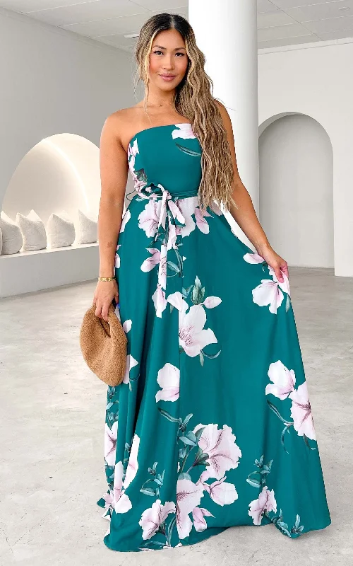 Exclusive Online Offer Tamra Maxi Dress - Green Floral