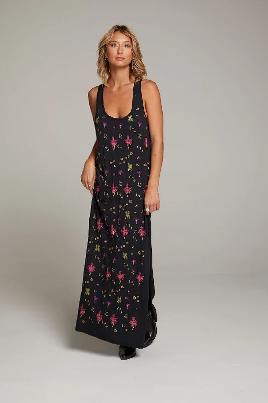 Lowest Price Manatee Night Palm Maxi Dress
