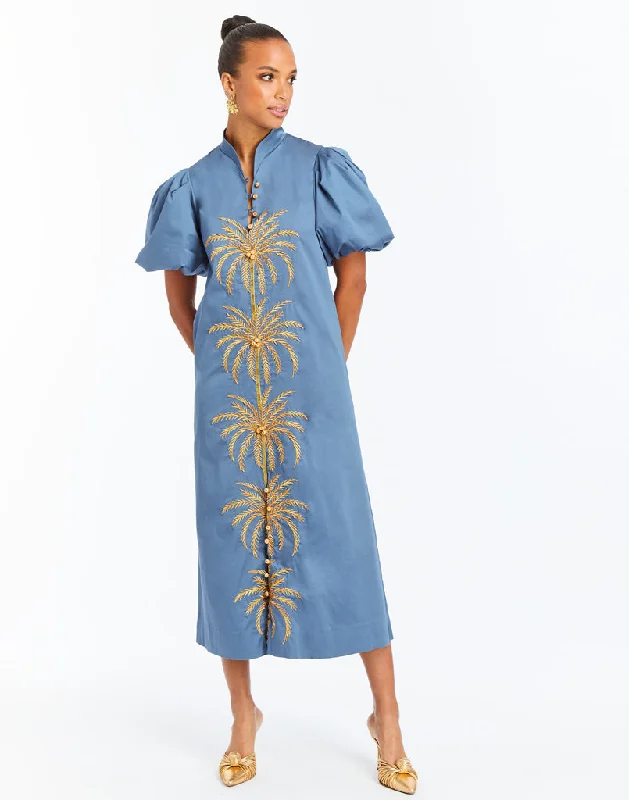 Act Now Elliana Barong Midi Dress