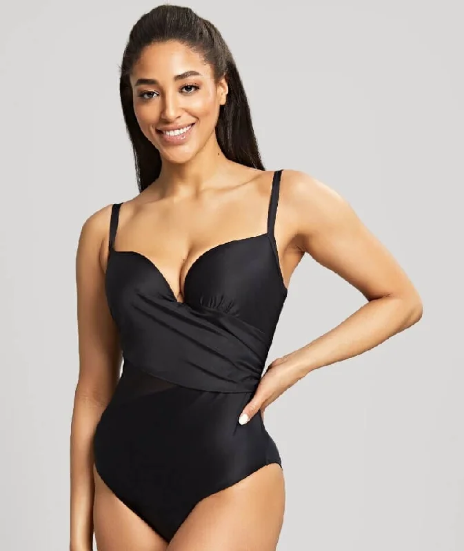 Exclusive Savings Panache Swimwear  Serenity Moulded Plunge D-H Cup One Piece Swimsuit - Noir