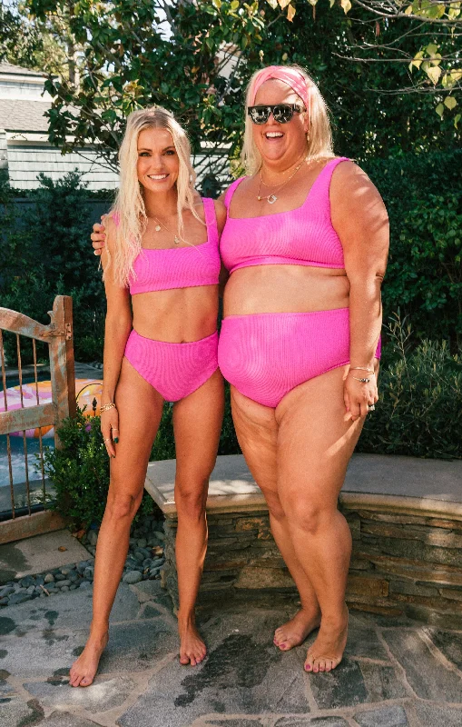 Stock Up and Save Hot Tub Top ~ Hot Pink Scrunch