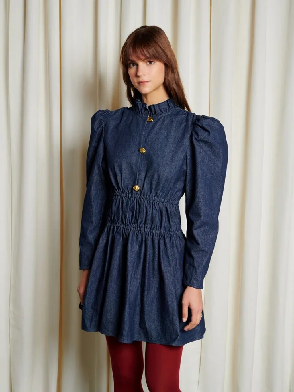 Special Promotion Dallin Denim Mini Dress