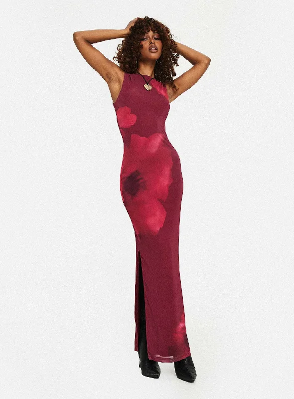 Steals and Deals Rudy Maxi Dress Burgundy