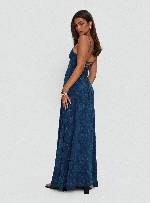 Discount Deals South Of France Maxi Dress Navy