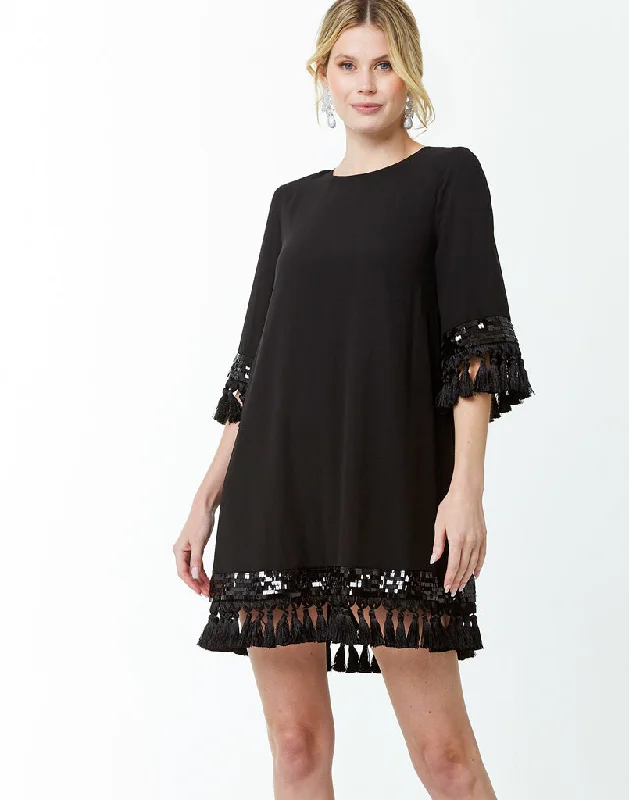 One-DAY Sale Shimmy Shimmy Tassel Dress