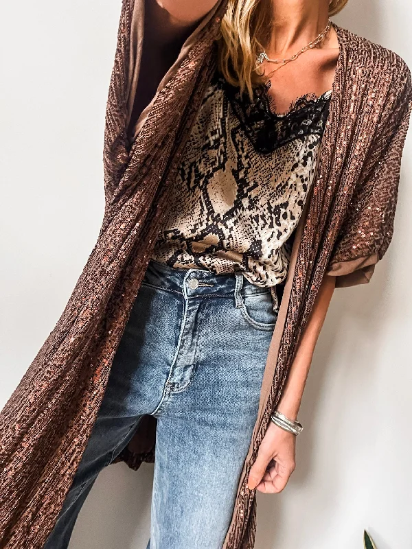Low Prices Sequin Kimono