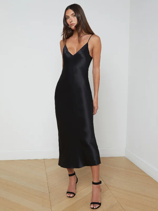 Steals and Deals Seridie Silk Slip Dress