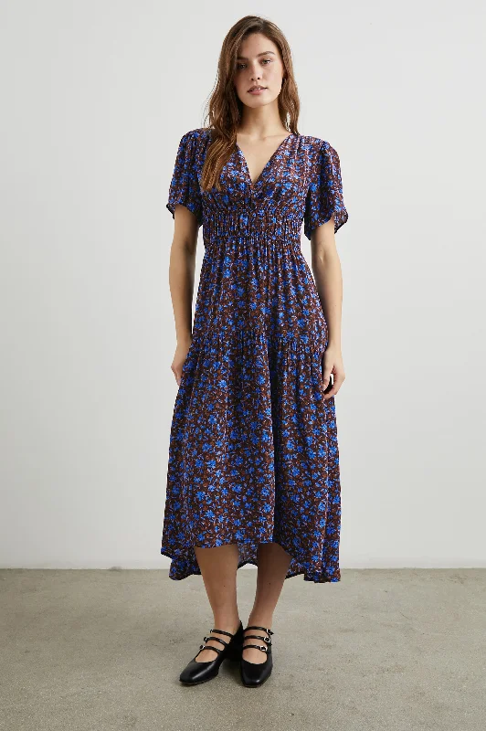 Exclusive Savings ADELAIDE DRESS - RUSSET CAMELLIA