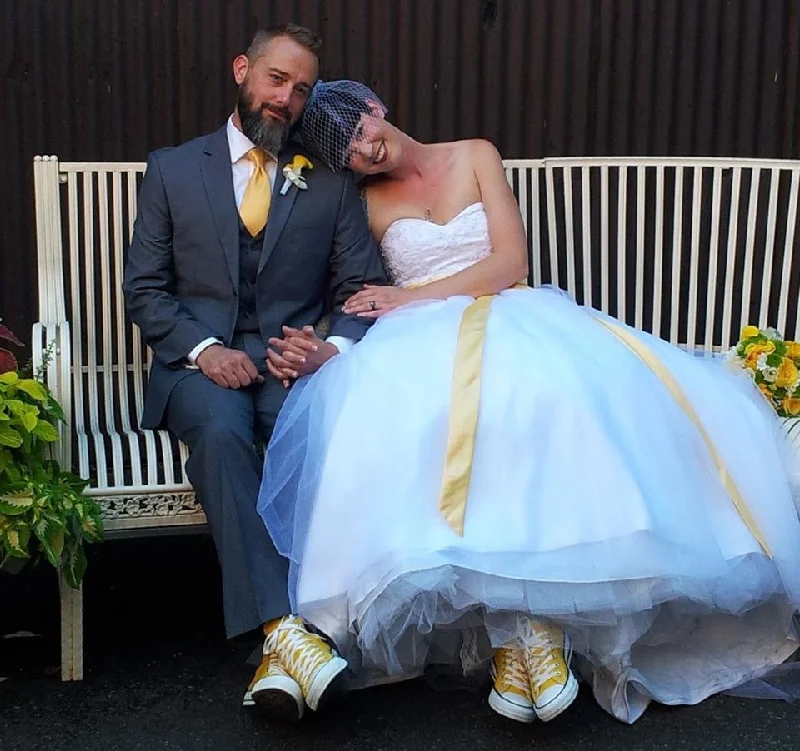 Bonus Savings Other Ball Gown Chapel Train with sash