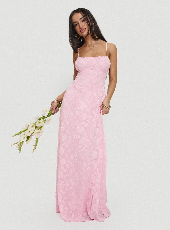 Limited Time Offer South Of France Maxi Dress Pink