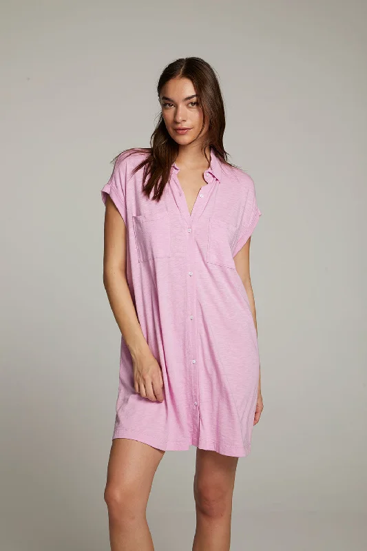 Hurry In Downtown Pastel Lavender Mini Dress