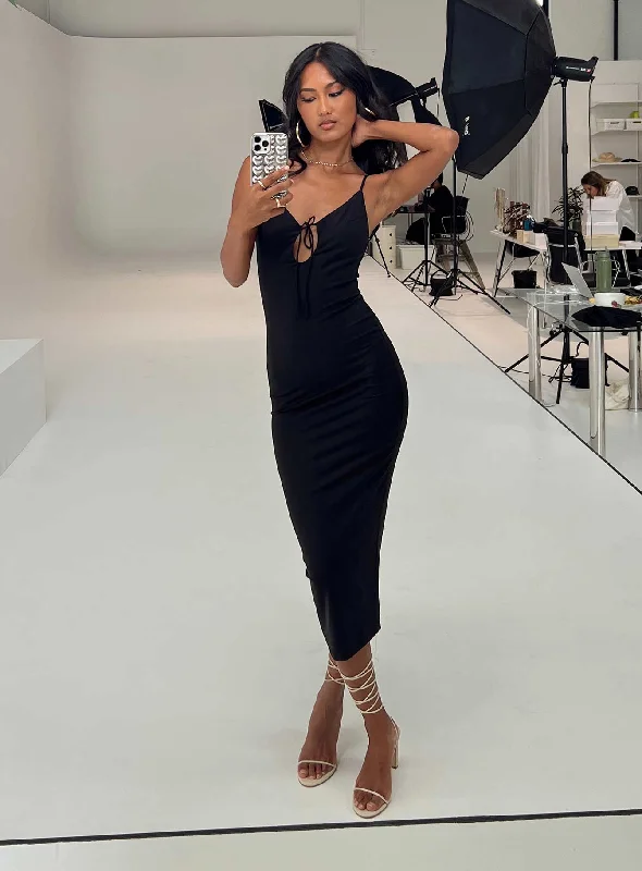 Anniversary Sale Darbee Midi Dress Black