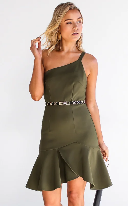 Referral Discount Bailey Dress - Khaki