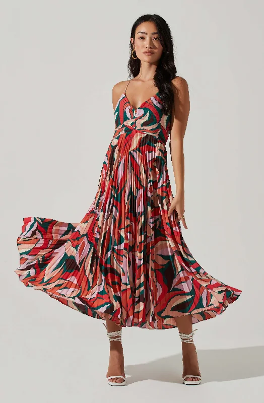 Unmissable Offer Blythe Floral Plisse Midi Dress