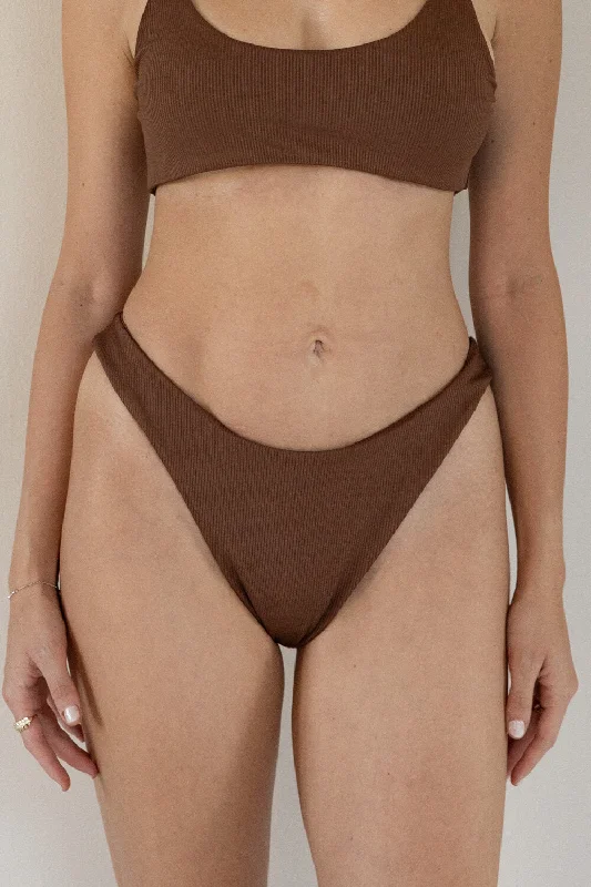 Special Buy The Sleek Scrunch Bottoms - Ribbed Espresso