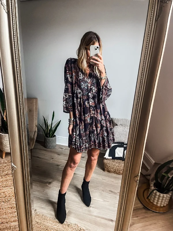 Limited Availability Paisley Smock Dress