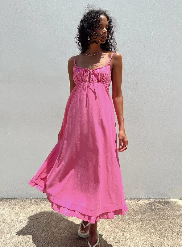 Flash Sale Empress Of Love Midi Dress Pink