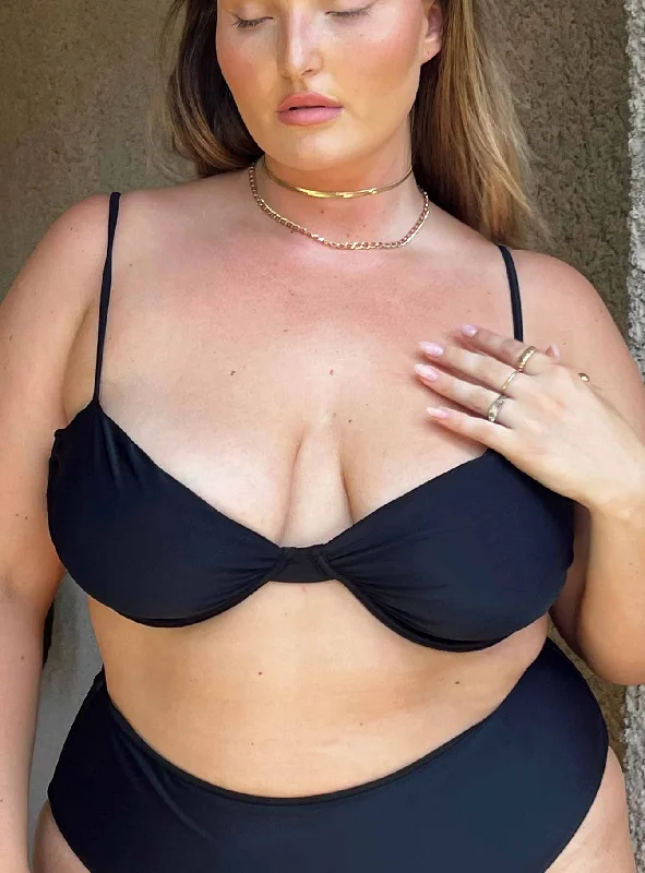 Avani Bikini Top Black Curve