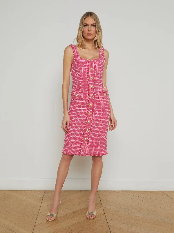 Big Discounts Aya Tweed Midi Dress