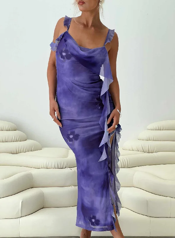 Grand Opening Sale Velick Midi Dress Purple