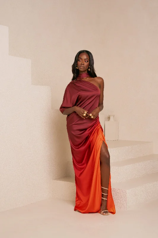 Overstock DAWN DRAPE MAXI DRESS