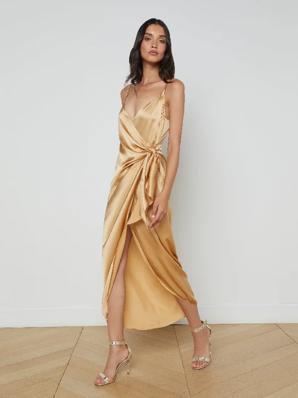 Unmissable Offer Amilia Silk Wrap Dress