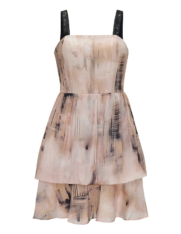 Reduced Prices Organza Printed Woven Dress