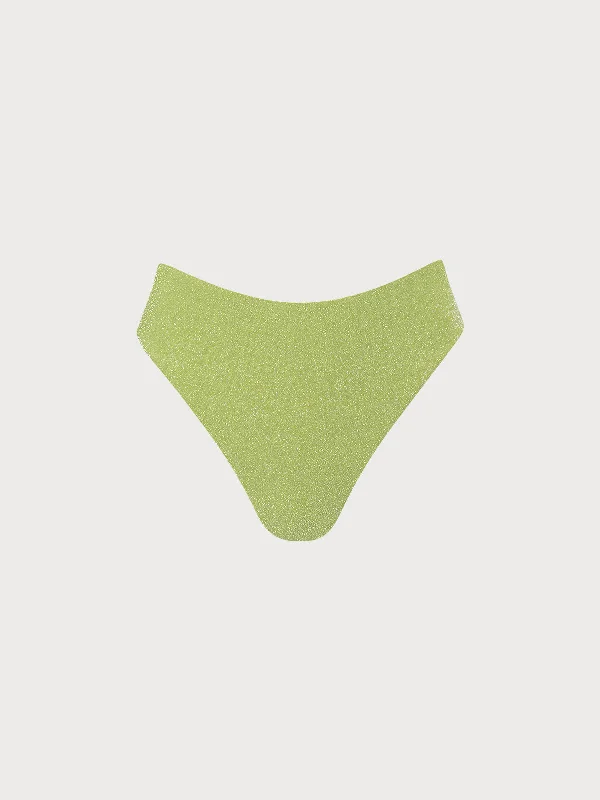 Savings Bonanza Light Green Lurex Bikini Bottom