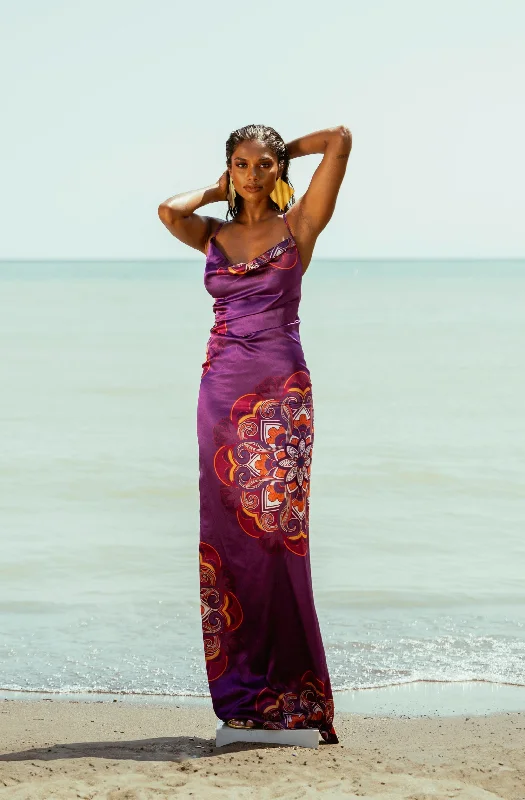 Midnight Sale ENANG PURPLE MAXI DRESS